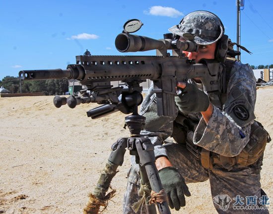 资料图：美军作战部队狙击手正在训练