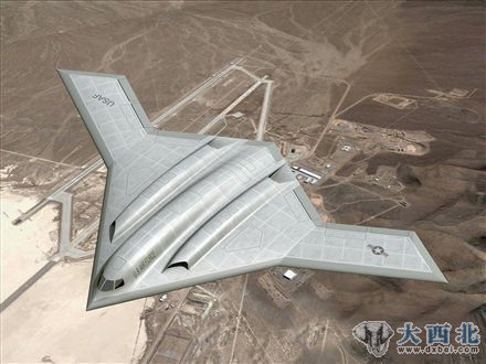 资料图：美国诺格公司推出的新一代轰炸机概念图。
